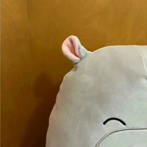 Squishmallow Harrison the Hippo Grey and Pink 16 inches NWT - Picture 7 of 11